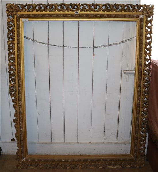Large gilt picture frame (a/f)